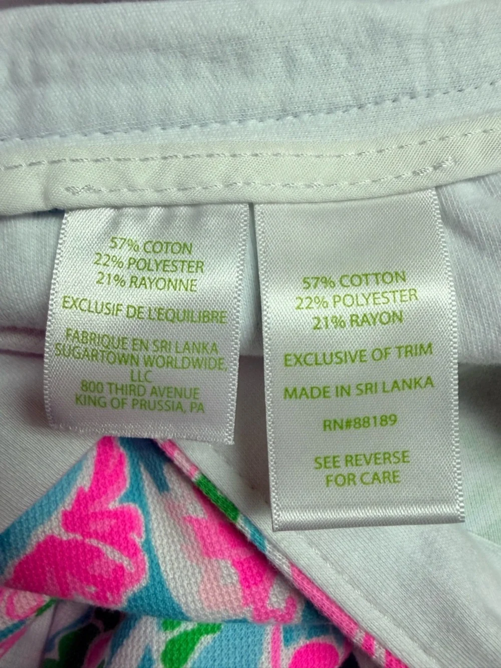 Lilly Pulitzer Buttercup Scallop Hem Shorts Sz 4 Leaf It Wild Pink Blue Floral - Picture 9 of 12